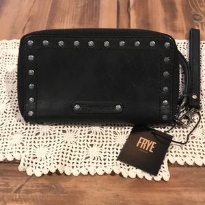 Frye Victoria Moto Stud Phone Wallet NWT